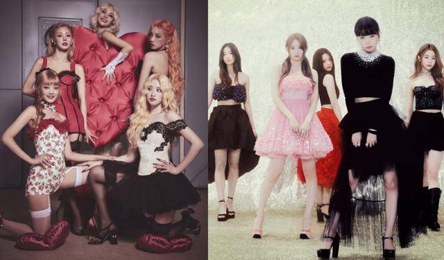 그룹 (여자)아이들과 르세라핌은 주체성과 자존감을 주제로 한 노래를 선보이며 인기를 얻고 있는 대표적인 그룹이다. 큐브엔터테인먼트, 쏘스뮤직 제공