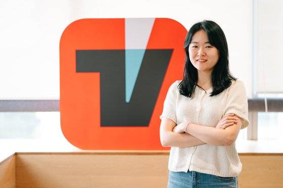 지난달 말 티빙 사무실에서 만난 이진주 PD. 폴인, 송승훈