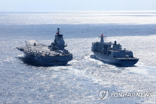 중국 항공모함 랴오닝함 [신화 연합뉴스 자료사진]