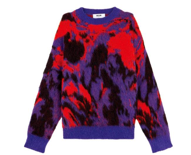 모헤어 소재 오버사이즈 니트. 70만 원대 MSGM.