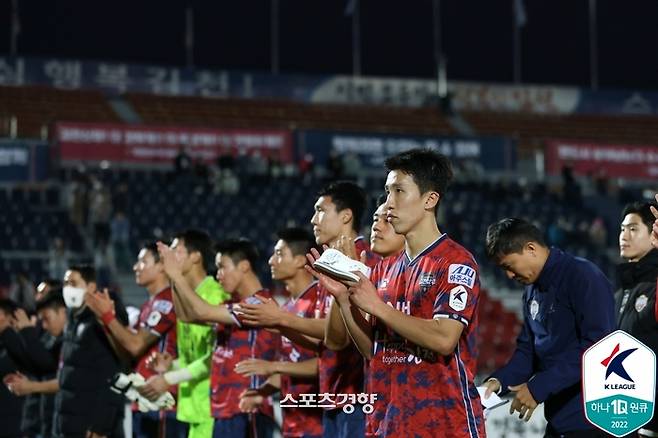 김천 상무 선수단 | 프로축구연맹 제공