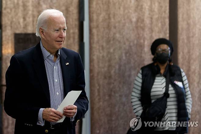 사전 투표하는 조 바이든 미국 대통령 [AFP 연합뉴스 자료 사진. 재판매 및 DB 금지]