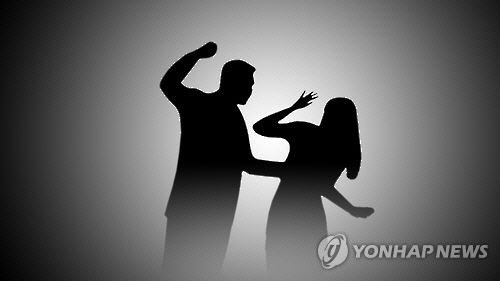 남성-여성 폭력 [연합뉴스]