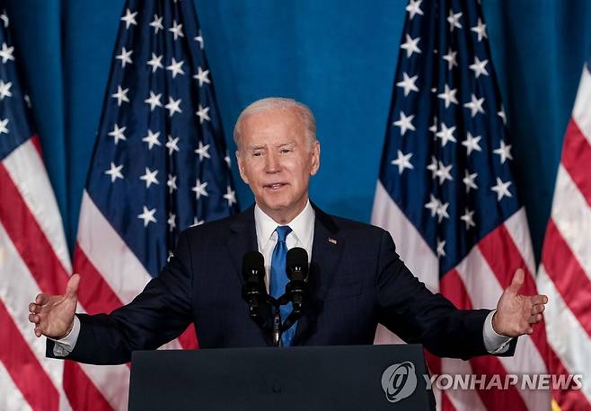 '민주주의 수호' 연설 나선 바이든 대통령 [AFP=연합뉴스 자료사진. 재판매 및 DB 금지]