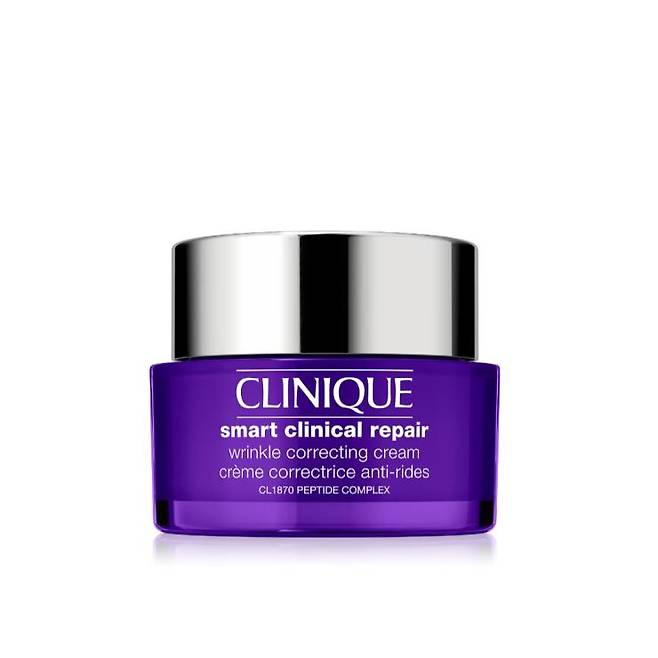 크리니크 스마트 크리니컬 리페어 링클 코렉팅 크림 - 아세틸헥사펩타이드-8·팔미토일테트라펩타이드-7·팔미토일헥사펙타이드-12·팔미토일트라이펩타이드-1·아세틸옥타펩타이드-3 복합체가 주름 개선과 장벽 강화를 동시에 한다. 50mL 10만6천5백원.