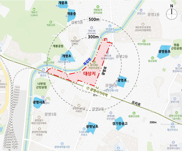 광명3구역 위치도. [사진=LH]