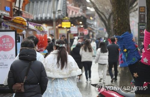 전주 한옥마을 거리 [연합뉴스 자료사진]