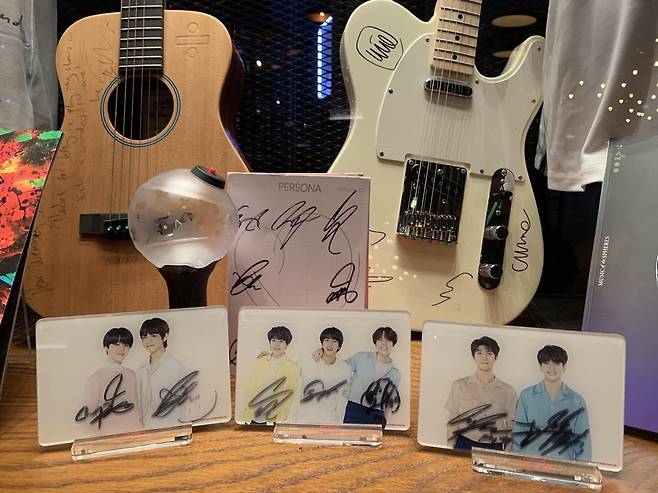 웸블리 스타디움 박물관의 BTS [촬영 최윤정]