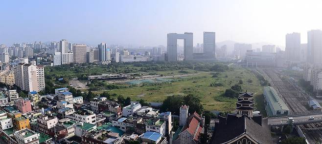 용산 철도정비창 부지 전경. [헤럴드DB]