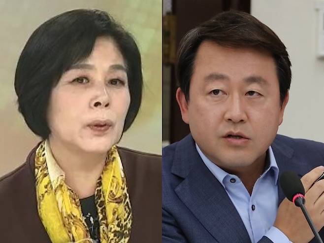 최민희 전 민주당 의원(왼쪽)과 김용남 전 국민의힘 의원(오른쪽) / 사진 = 연합뉴스