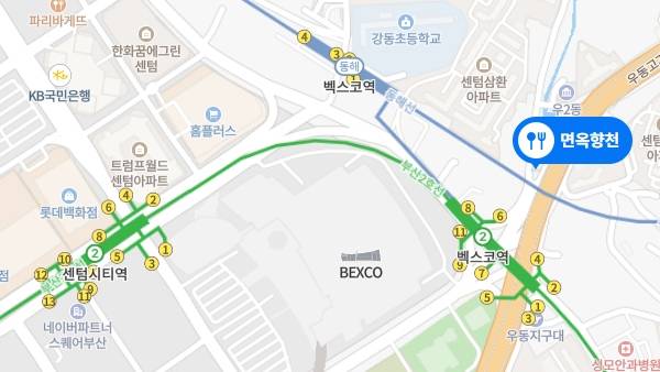 - 면옥향천 위치 [출처: 네이버 지도]