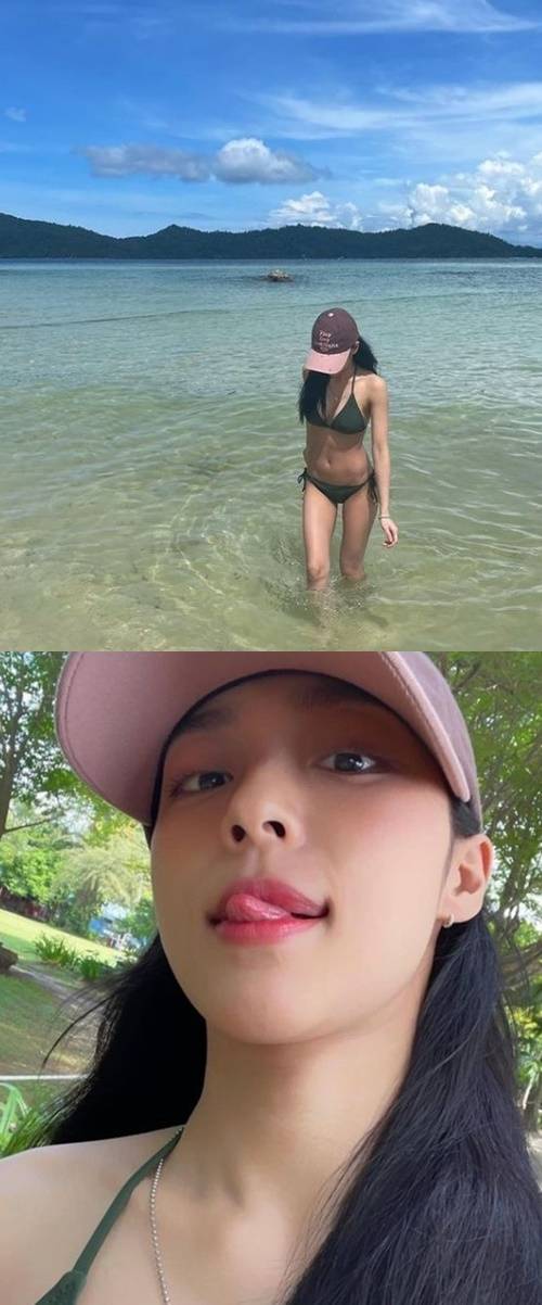 배우 강민아가 비키니 몸매를 뽐냈다. 사진=강민아 SNS