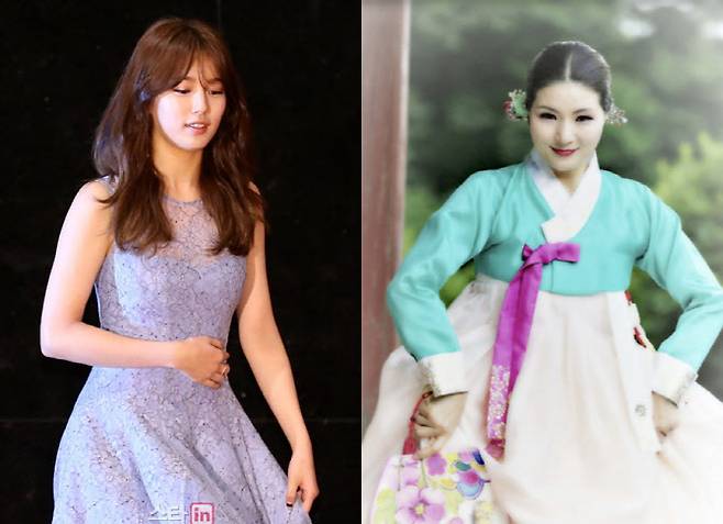 가수 겸 배우 수지(사진=이데일리DB)와 어머니인 정현숙(법명 명선화) 마하무용단 단장(사진=마하무용단 홈페이지)