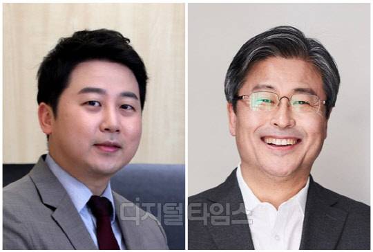 장예찬(왼쪽) 청년재단 이사장과 김종혁 국민의힘 비상대책위원. <디지털타임스 DB, 김종혁 SNS>