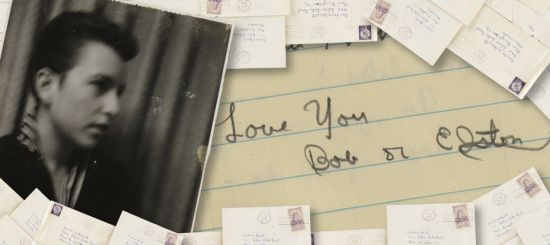 밥 딜런(81)이 고교 시절 연인에게 쓴 연애편지. '사랑해(Love you)'라는 말로 끝맺음 하고 있다. 사진=AP 연합뉴스