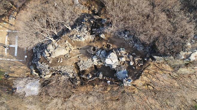 용인 석성산 봉수 유적  [문화재청 국가문화유산포털·용인시 제공. 재판매 및 DB 금지]