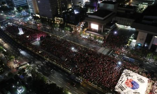 2018년 러시아 월드컵 당시 광화문광장 거리응원. / 사진=연합뉴스