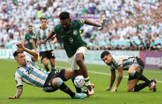 월드컵에서 아르헨티나를 꺾다니..사우디아라비아는 축구 역사상 최고의 순간을 만들어냈습니다. (사진=연합뉴스)