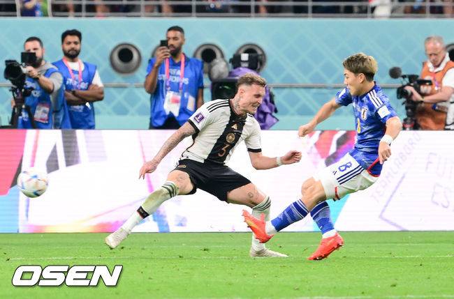 [OSEN=도하(카타르), 박준형 기자]후반 일본 도안 리츠가 동점골을 넣고 있다.  2022.11.23 /&nbsp; soul1014@osen.co.kr