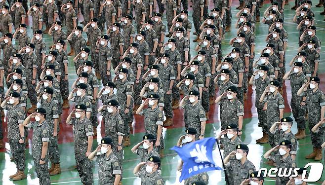 육군훈련소 신병 수료식.  2022.6.29/뉴스1 ⓒ News1 김기태 기자