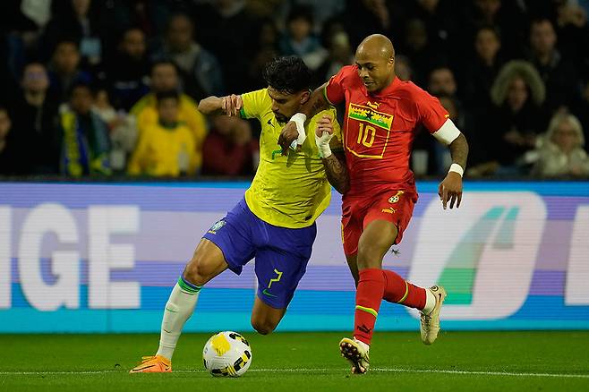 가나의 안드레 아예우(오른쪽).ⓒAP Photo