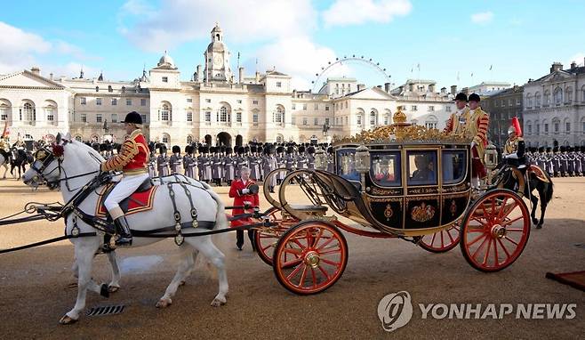 영국 국빈환영 마차 행렬 [AFP 연합뉴스 자료사진. 재판매 및 DB 금지]