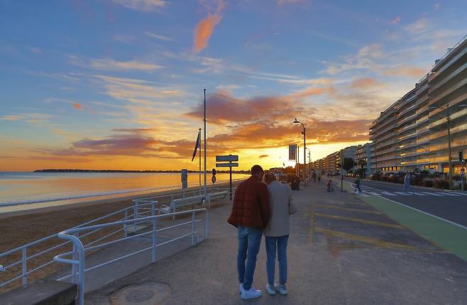 라 볼 해변의 석양 [사진/성연재 기자]