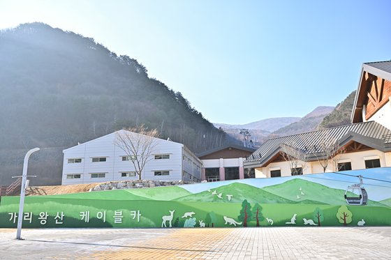 2018평창겨울올림픽이 열렸던 강원 정선군 가리왕산에 있는 케이블카 시설 모습. 사진 정선군