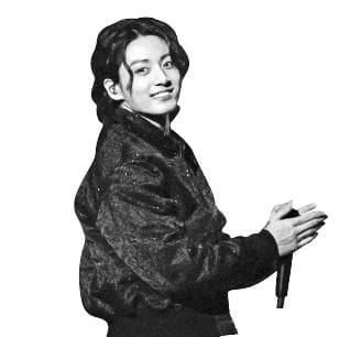 카타르월드컵 개막식 무대에 오른 BTS 멤버 정국.