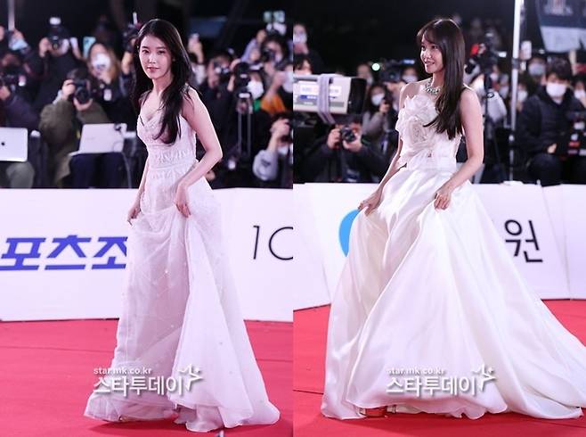 아이유(이지은), 윤아(임윤아). 사진 ㅣ유용석 기자