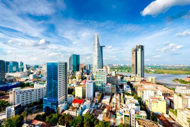 베트남 최대 상업도시인 호치민의 풍경.