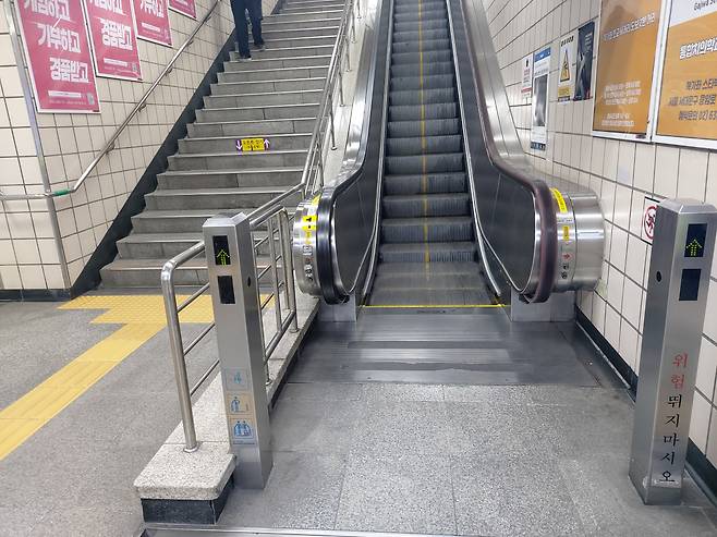 지하철 내 승강기 모습 [헤럴드경제DB]