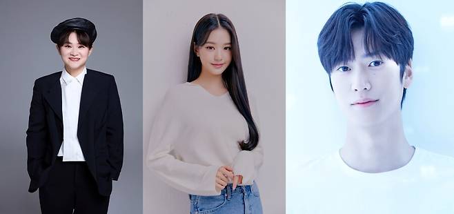 ▲ KBS '2022 가요대축제' MC 김신영, 장원영, 나인우. 제공|&nbsp;&nbsp;미디어랩시소,&nbsp;스타쉽 엔터테인먼트,&nbsp;큐브엔터테인먼트