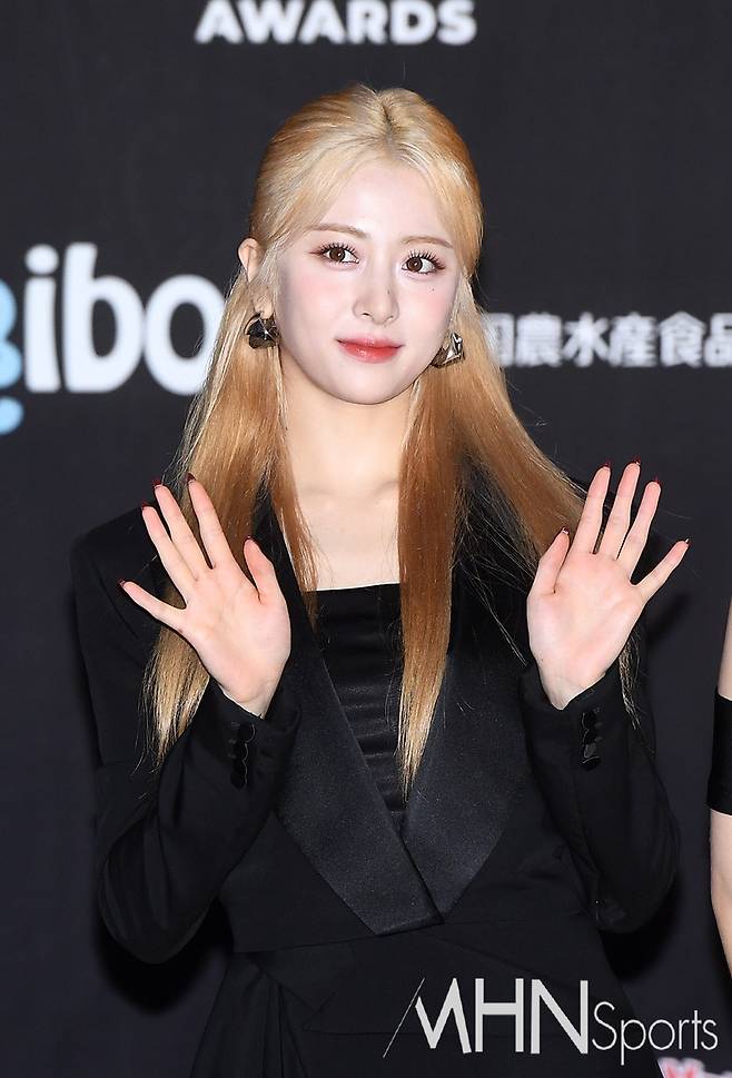 Ms포토] 르세라핌 허윤진 '눈부신 금발미모'