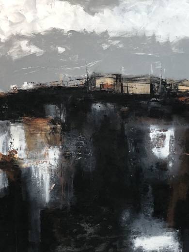 최법진, 고원도시, 130×97㎝, 캔버스에 유채, 2022.