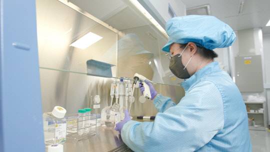 대웅제약 연구원이 신약 연구를 하고 있다. 대웅제약 제공.