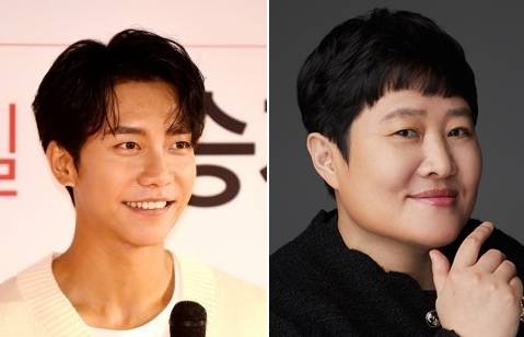 가수 겸 배우 이승기(왼쪽)과 후크엔터테인먼트 권진영 대표. 국민일보DB, 후크 제공