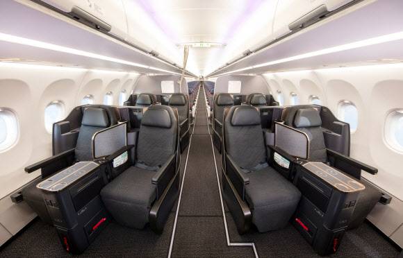 대한항공 A321네오(neo) 항공기 프레스티지 내부.대한항공 제공