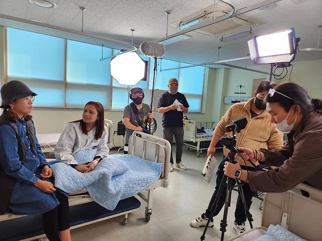 이주여성 동아리 영화 촬영 장면  [순창군 제공]