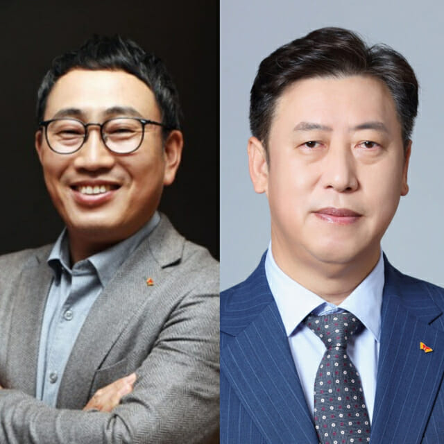 유영상 SK텔레콤 CEO(왼쪽), 김훈 SK바이오사이언스 신임 글로벌 R&BD 대표 (사진=각 사)