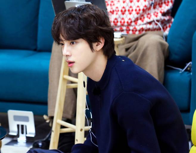 "너무 잘생겼어요" 방탄소년단 진, 멤버들도 감탄 '아름다운 얼굴'