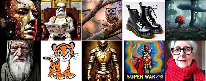 '칼로'로 그린 그림 [카카오브레인 제공. 재판매 및 DB 금지]