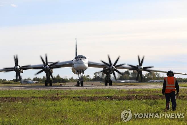 러시아 장거리 폭격기 Tu-95MS  [연합뉴스 자료사진. 재판매 및 DB금지]