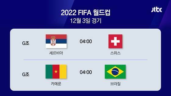 한국시간 기준 2022 월드컵 경기 일정