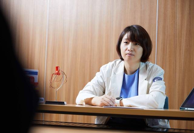 이수남 교수가 심근경색의 통증 양상을 설명하고 있다./사진=신지호 헬스조선 기자