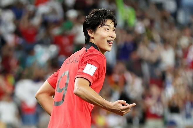 대한민국 대표팀 공격수 조규성. 사진 / Getty Images 코리아