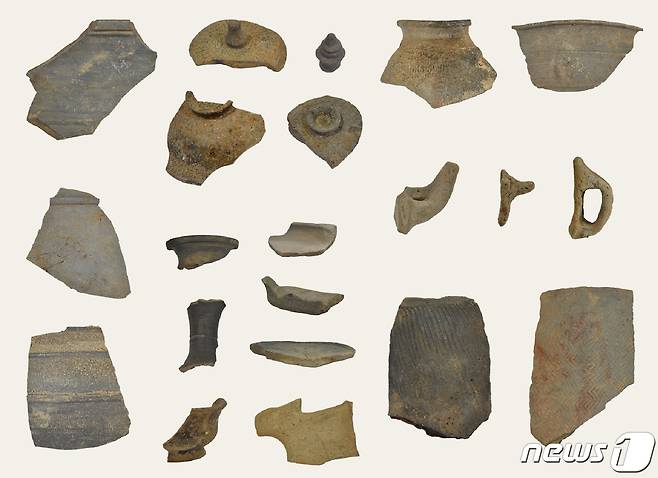 영암군 군서면 마산리 토기요지에서 발굴된 유물(영암군 제공)/뉴스1
