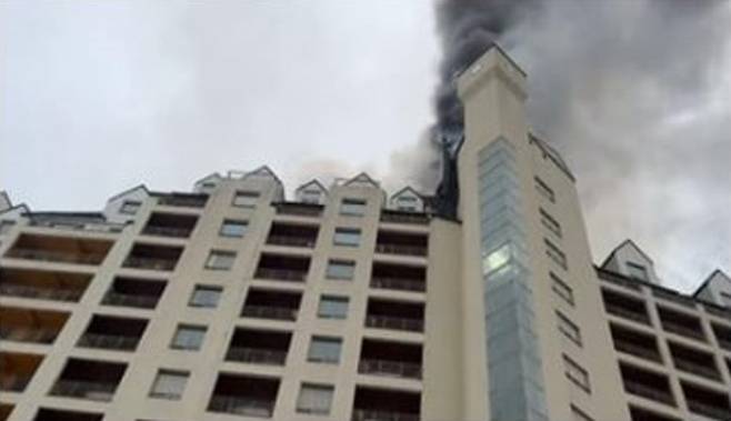 용인 리조트서 화재 발생, 130여명 대피 '인명피해