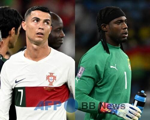 포르투갈의 크리스티아누 호날두(왼쪽)와 가나의 로렌스 아티지기. ⓒAFPBBNews = News1