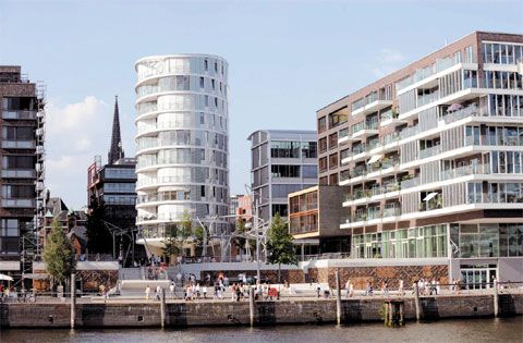 모든 건축물에 엄격한 기준을 적용한 ‘친환경 인증제’를 실시하고 있는 독일 함부르크 하펜시티 /제공=하펜시티 함부르크 GmbH